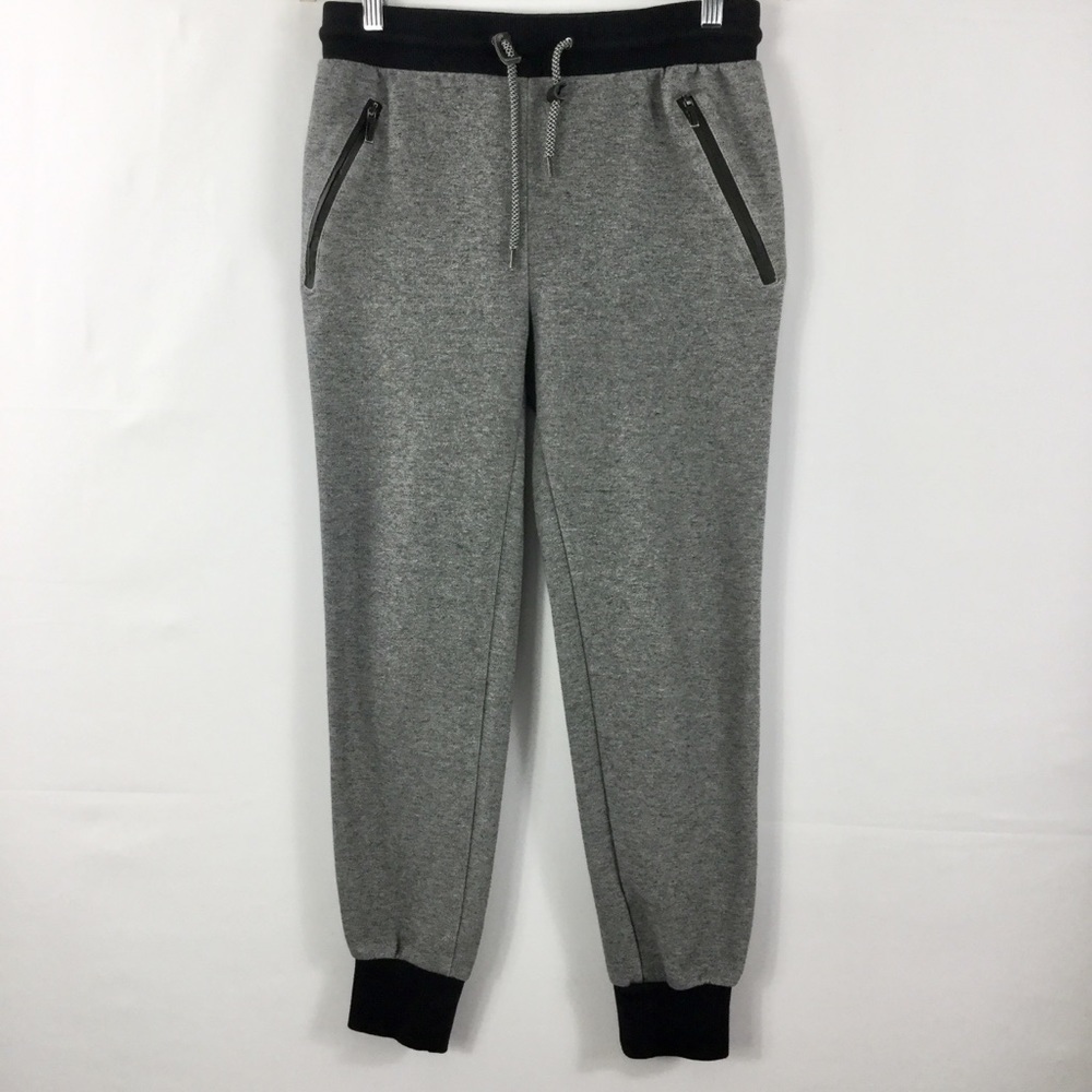 Galaxy by Harvic Heather Gray Heavyweight Relaxed Fit Fleece Jogger Sweatpants